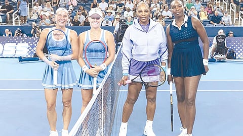 Williams duo falls short in return