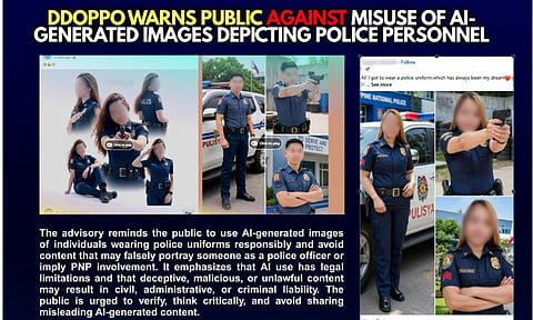 Technology must be used to inform and create, not to impersonate, deceive, or cause harm.– Davao de Oro Police Provincial Office 
