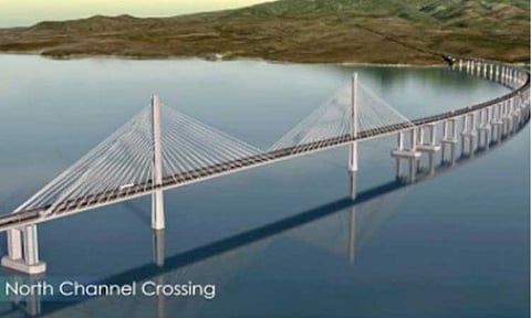 PRIORITY INFRA. An artist's perspective of the Bataan-Cavite Interlink Bridge Project, one of the major infrastructure flagship projects supported under the 2027 National Expenditure Program (NEP). The Department of Budget and Management on Thursday (Aug. 27, 2026) said safeguards are in place to prevent abuse and irregularities in the proposed higher allocation for government infrastructure projects in 2027. (Photo courtesy of DPWH)