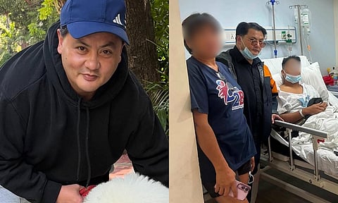 Niño Muhlach visits accident victim