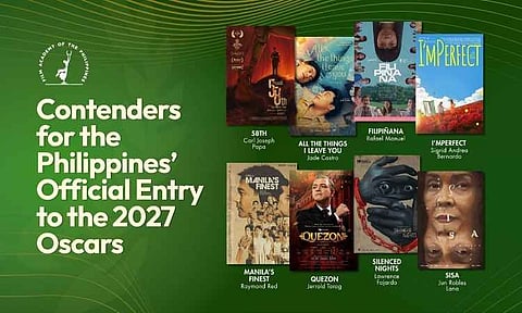 8 films contend for PH entry to 99th Oscars