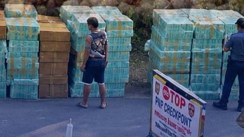 2 arrested, P14-M smuggled cigarettes seized in Maguindanao del Norte