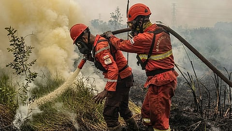 237 ka ektarya’ng luna sa West Java,
Indonesia ang gilamoy sa wildfire