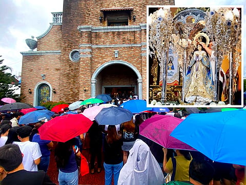 Despite the rain, thousands of devotees attend the 70th anniversary of the canonical coronation of the Virgen de los Remedios, patroness of Pampanga. Photos by Tristan Jingco and Daniel Jariego