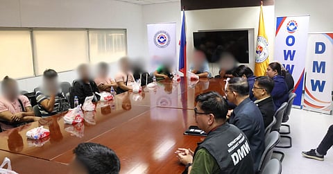 HOME SAFE. Fourteen Filipino crew members of M/V SIDR arrive at NAIA Terminal 3 in Pasay City on September 8 after safely returning to the Philippines following an attack on their vessel in the Strait of Hormuz. DMW FB Page
