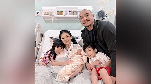 Sheena Halili gives birth to their third child