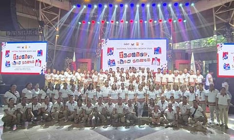 Some teachers from across the Davao Region joined the kickoff celebration of the 2026 National Teachers’ Month in Cagayan de Oro City on Monday, September 14.