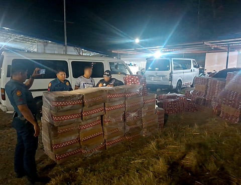 ZAMBOANGA. Police operatives recover approximately P2.36 million worth of smuggled cigarettes on Sunday, September 13, in Kawit Occidental village, Kauswagan, Lanao del Norte. 
