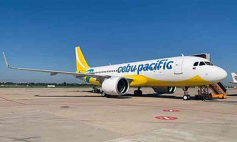 A Cebu Pacific Airbus A320neo commercial airliner rests on the tarmac on September 17, 2026. The Philippine low-cost carrier utilizes the modern narrow-body twinjet to boost fuel efficiency and expand its domestic and regional networks across Southeast Asia.
