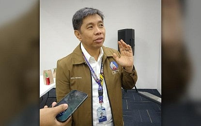 DEFERRED BUDGET. Department of Information and Communications Technology Secretary Henry Rhoel Aguda talks to journalists in this photo taken on Jan. 26, 2026, at the Philippine Stock Exchange in Makati City. The DICT on Thursday (Sept. 17, 2026) accepted the House of Representatives' deferment of its budget pending the resolution of long-standing concerns involving Meta. (PNA photo by Joann Villanueva)