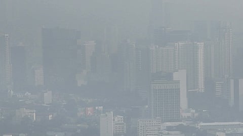 Visible haze blankets Metro Cebu as of 7 a.m. on September 19, 2026. The Environmental Management Bureau Region VII (EMB-7) recorded an Air Quality Index (AQI) of 209 at 4 a.m., placing air quality in the “Acutely Unhealthy” category. Under EMB-7’s health guidance, people with heart or respiratory diseases, including asthma, are advised to stay indoors and rest as much as possible, while the public is urged to limit exposure to polluted air. | via Juan Carlo de Vela