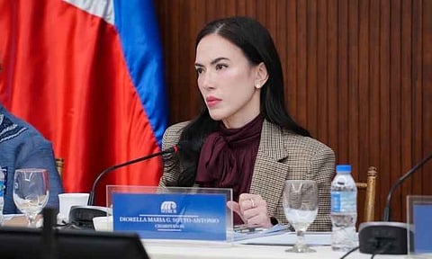 Movie and Television Review and Classification Board (MTRCB) Chairperson Diorella Maria "Lala" Sotto-Antonio listens during a regulatory committee meeting in Manila. Sotto-Antonio, who leads the government's media classification agency, discussed upcoming evaluation frameworks for local television and streaming content. 