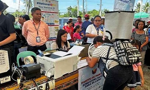 NATIONAL ID REGISTRATION. A resident registers for the National ID during the Handog ng Pangulo 2026 activity in Nabunturan, Davao de Oro, Sept. 14, 2026. The Philippine Statistics Authority brought free registration services closer to residents as part of the government’s effort to make essential services more accessible to communities. 