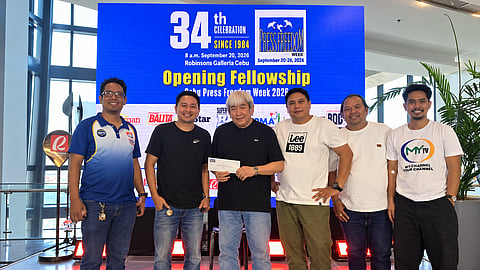 Cokaliong personal mi-award sa mananaog sa Cebu Press Freedom Week basketball