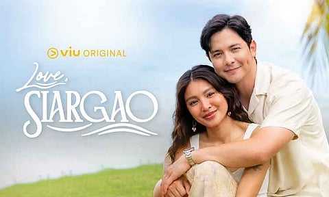 The Viu Original series Love, Siargao, starring Nadine Lustre (left) and Alden Richards (right), is set against the backdrop of the scenic Philippine island.