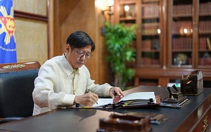 BSKE POSTPONEMENT. President Ferdinand R. Marcos Jr. on Thursday (Sept. 24, 2026) signs into law Republic Act No. 12326, extending the term of barangay and Sangguniang Kabataan officials from three to five years and moving the next barangay and SK elections to November 2028. Under the new law, the term of office of all elected barangay and Sangguniang Kabataan officials is fixed at five years. (Photo from PBBM's Facebook)