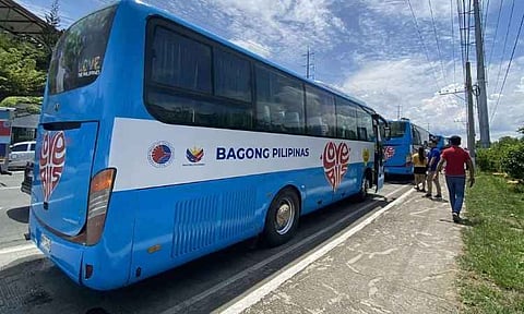 NEW ROUTE. Love Buses operate along a Davao City route as the free public transport service continues to serve commuters amid rising fuel prices. The service will add a proposed Toril-Roxas route, with trips during peak hours.