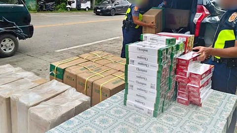 P1.07M smuggled cigarettes seized in Zamboanga Sibugay; 2 arrested 