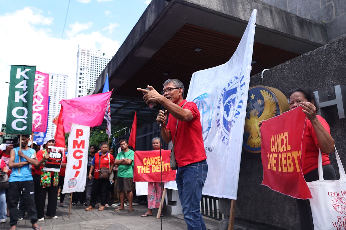 Activist groups protest IMF-World Bank policies, call for debt cancellation