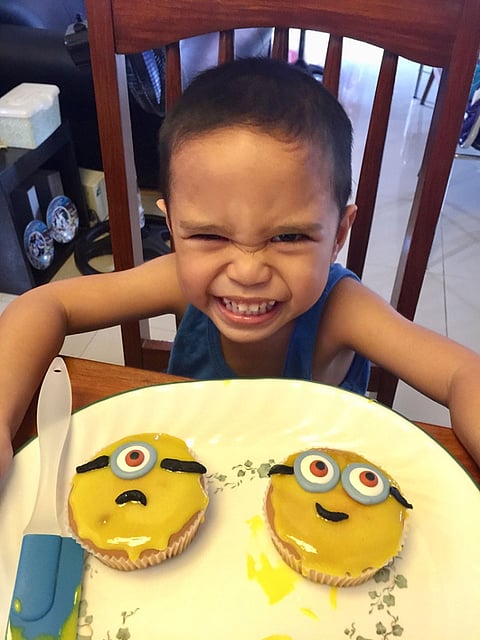 CAGAYAN DE ORO. My pickiest eater. The youngest among my 3 kids. Playing with food through design encourages him to eat. (Hannah Victoria Wabe) 