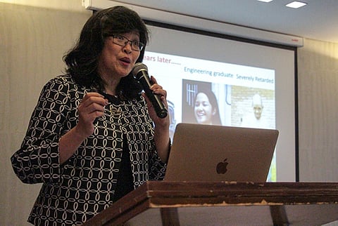 Dr. Carmencita David-Padilla, founding president of the Newborn Screening Society of the Philippines and the current chancellor of UP-Manila