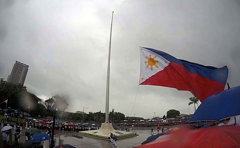 MANILA. The Philippine flag is raised during the 120th Independence Day ceremonies at the Rizal Park in Manila on Tuesday, June 12, 2018. (Alfonso Padilla/SunStar Philippines)