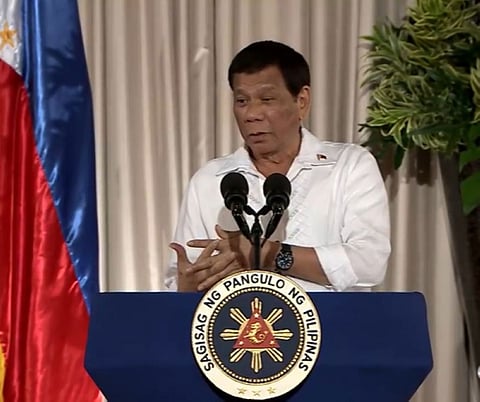 MANILA, President Rodrigo Duterte says he is tired and is ready to go home to Davao City, his hometown. In a speech on August 14, 2018, Duterte admitted he might not be able to fulfill his campaign promises to stamp out corruption and eradicate illegal drugs. (Photo from RTVM video)