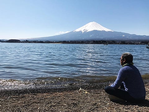 Mount Fuji from Lake Kawaguchiko. (Jinggoy Salvador)
