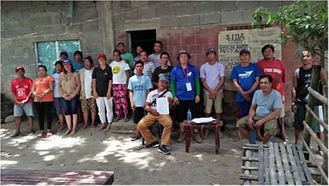 Small farmers in Barangay Alicante, E.B. Magalona gather for an orientation on Sida Socialized Credit Program (Contributed Photo)