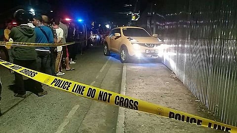 CEBU. Former Cebu City assistant prosecutor Mary Ann Castro was shot dead Thursday, January 17, 2019, while driving her yellow car along Escario St., Cebu City. (Photo by Alan Tangcawan)