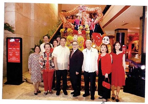 Special Guests. For the Salad Tossing rite: Consul Samuel Chioson, resident manager Michaela Priesner, Ann Marie Tan, Reyani Romano, doctor Vivina Chiu, Consul General Jia Li, general manager Brian Connelly, Ambassador Frank Benedicto, Mayen Tan and Consular Attache Jiang Wen.