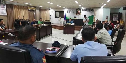 CAGAYAN DE ORO. The Committee on Trade and Commerce of Cagayan de Oro City Council hears different resource persons to address the growing trend of investment scams proliferating online through social media on Wednesday, March 20, at Cagayan de Oro City's session hall. (PJ Orias)