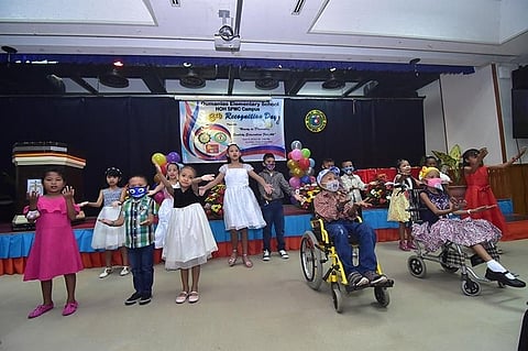 DAVAO. The children dance to Kiss Me, Kiss Me. (Photo by Macky Lim)