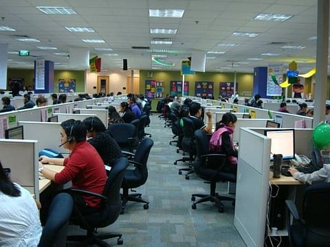 BACOLOD. Like Iloilo and Sta. Rosa, Bacolod City is no longer included in the Top 100 Super Cities list of global consulting firm Tholons International. In the photo, employees of one of the IT-BPO firms in the city. (Contributed Photo)