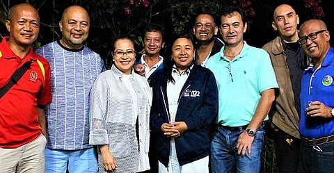  BAGUIO. From L to R Colonel Leomar Doctolero, Ruben Cauton, Ronnie Biasca, Rowena Acacio, Krueger Bañez, Jong Corona, Edward Paguio, and Rane Ramos. (Photo by Osharé)