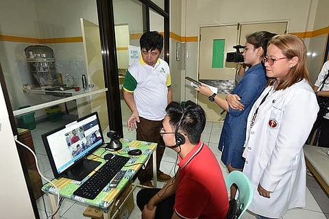 PAMPANGA. The Provincial Health Office (PHO) facilitated the pilot testing of telemedicine, a new medical facility that brings health and medical services of the provincial government closer to Kapampangans. (Contributed Photo)