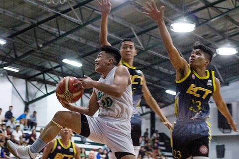 BAGUIO. University of the Cordilleras (UC) Jaguars dubbed as this year's underdog in the BBEAL men's basketball is off to a good start after beating the Baguio College of Technology (BCT) Atoms on Sunday, 89-77. (Photo by Jean Nicole Cortes)