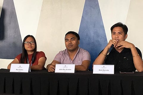DAVAO. Davao City National High School instructors promote the Paghubad sa Yuta (Translating the Soil) photo exhibit by the literary, dance, and media arts students of DCNHS on October 16 at the Datu Bagu Cafe. (Roberto A. Gumba Jr.)