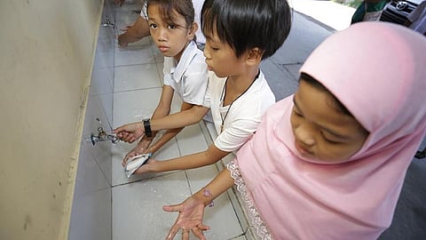 SPMC visits schools to promote, teach proper handwashing