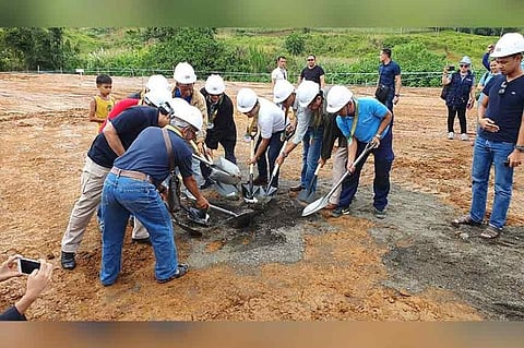 MARAWI CITY. Officials of Task Force Bangon Marawi and the local government on Thursday, October 17, 2019, hold a ceremonial groundbreaking of the area where permanent shelters will be built in Barangay West Dulay. (Nef Luczon) 