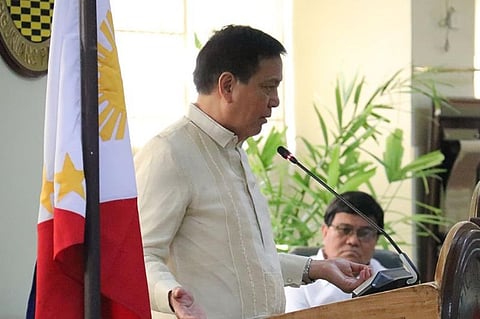 NOT OUT OF THE PICTURE. Although Cebu City Vice Mayor Michael Rama (left) is no longer Sinulog foundation chairman, he is still a member of the board. His resignation shocked and saddened Mayor Edgardo Labella (right). (SunStar file)