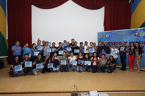 PAMPANGA. Mayor Edwin 'EdSa' Santiago is joined by top medical officers and personnel of St. Luke's Medical Center-Global City Institute of Digestive and Liver Diseases during the Colonoscopy Mission Post-Conference and Fellowship Night at Heroes Hall Amphitheater on November 16, 2019. (Photo by CSF-CIO)