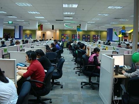 BACOLOD. A production floor of a business process outsourcing (BPO) firm in Bacolod City. (File photo)