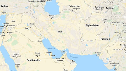 Iran map (Google map)
