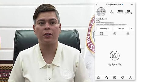 (Video screenshot from City Government of Davao Facebook page; (inset screenshot) from @indaysaraduterte on Instagram)
