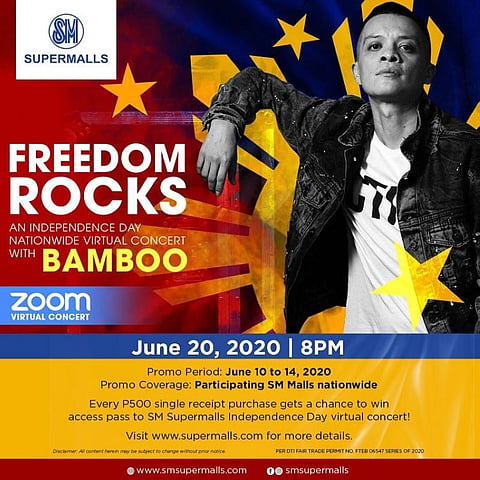 ZOOM virtual concert at SM malls with Bamboo