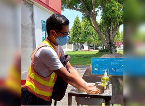 BACOLOD. More handwash stations are placed in key areas of the Coca-Cola plant in Bacolod City. (Contributed Photo)