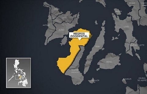 Negros Occidental map. 
