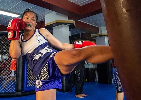 BAGUIO. Jenelyn Olsim made a bold move in transferring to Team Lakay "to pursue her dream of becoming a world champion." (Jean Nicole Cortes)