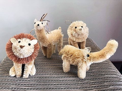 DAVAO. Add these adorable safari-inspired pieces to your Christmas tree decor collection. (Photo by Delsur Living)